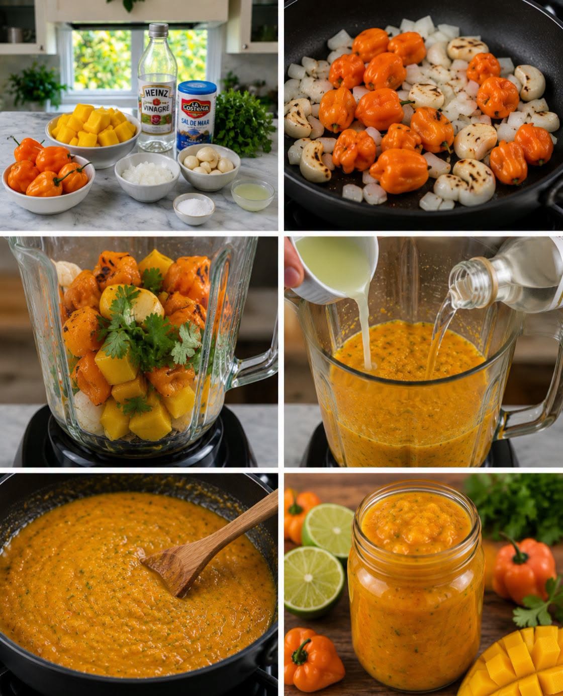 🥭🌶️🔥 SALSA DE HABANERO CON MANGO