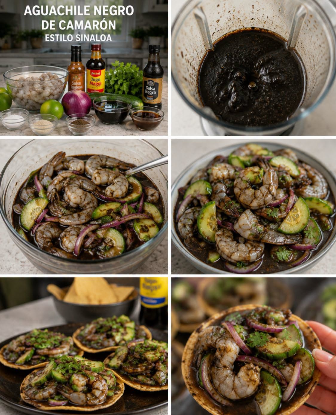 🦐⚫🌶️ AGUACHILE NEGRO DE CAMARÓN ESTILO SINALOA
