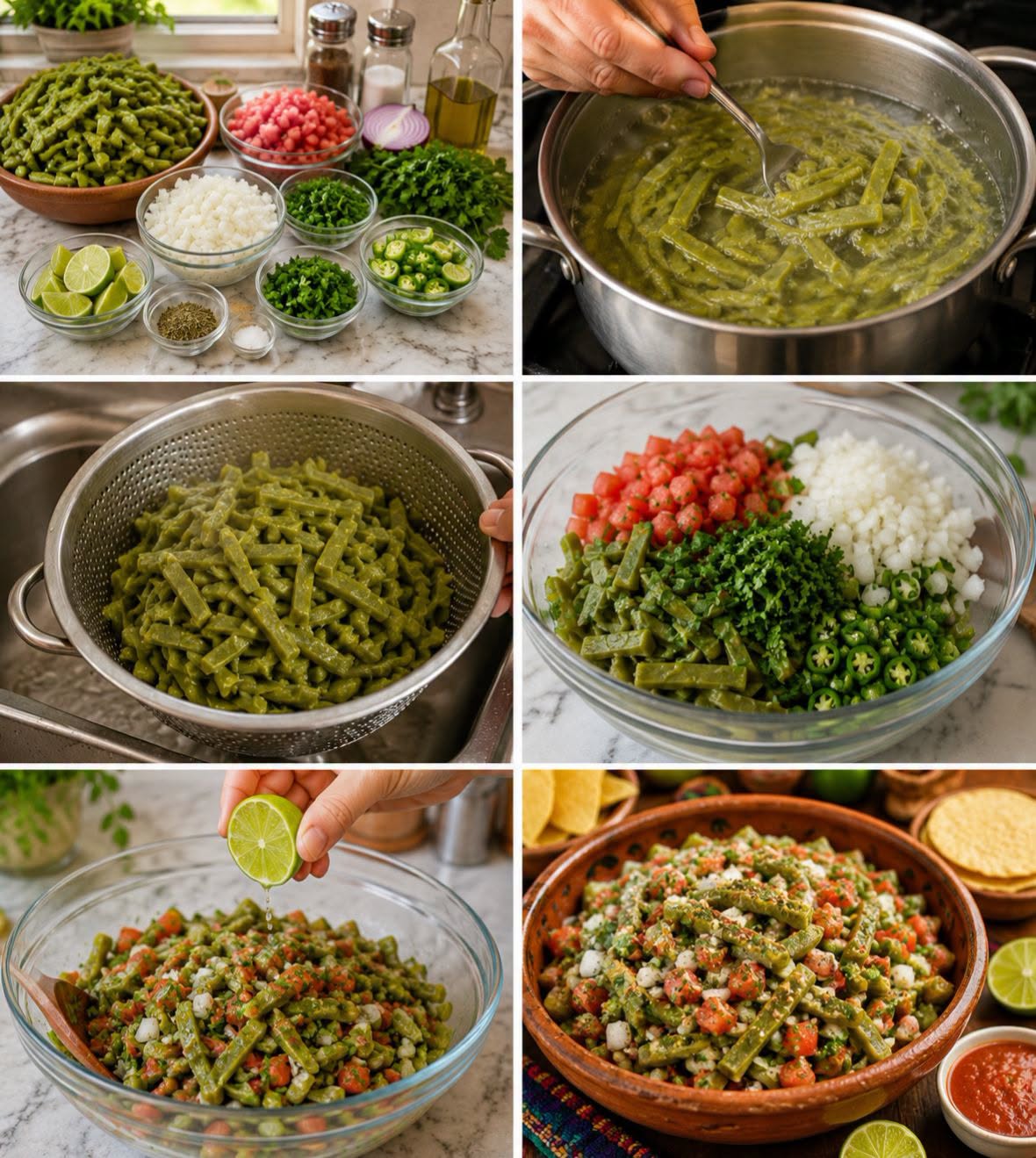🌵🔥 ENSALADA DE NOPALES ESTILO TAQUERÍA MEXICANA