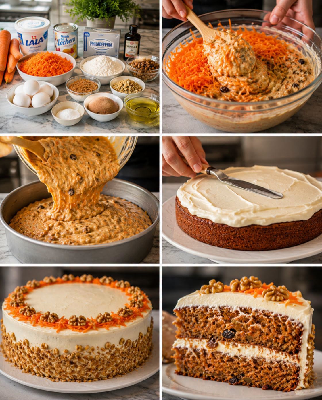 🥕🍰🧀 PASTEL DE ZANAHORIA CON QUESO CREMA