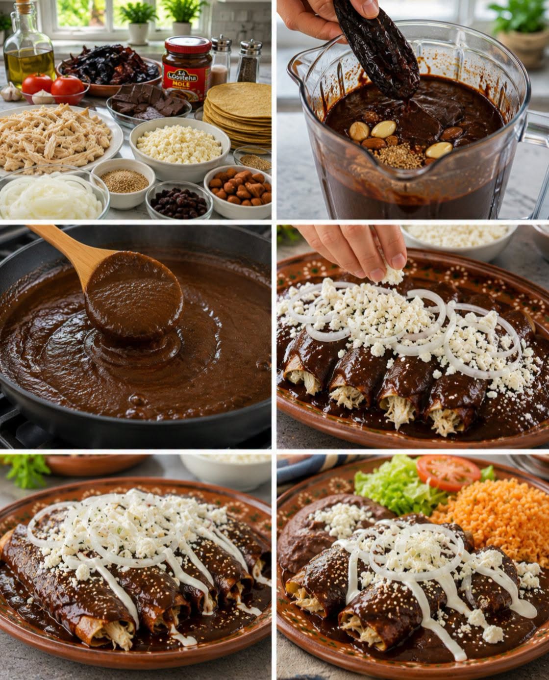 🍗🌶️🫔 ENMOLADAS DE POLLO CASERAS