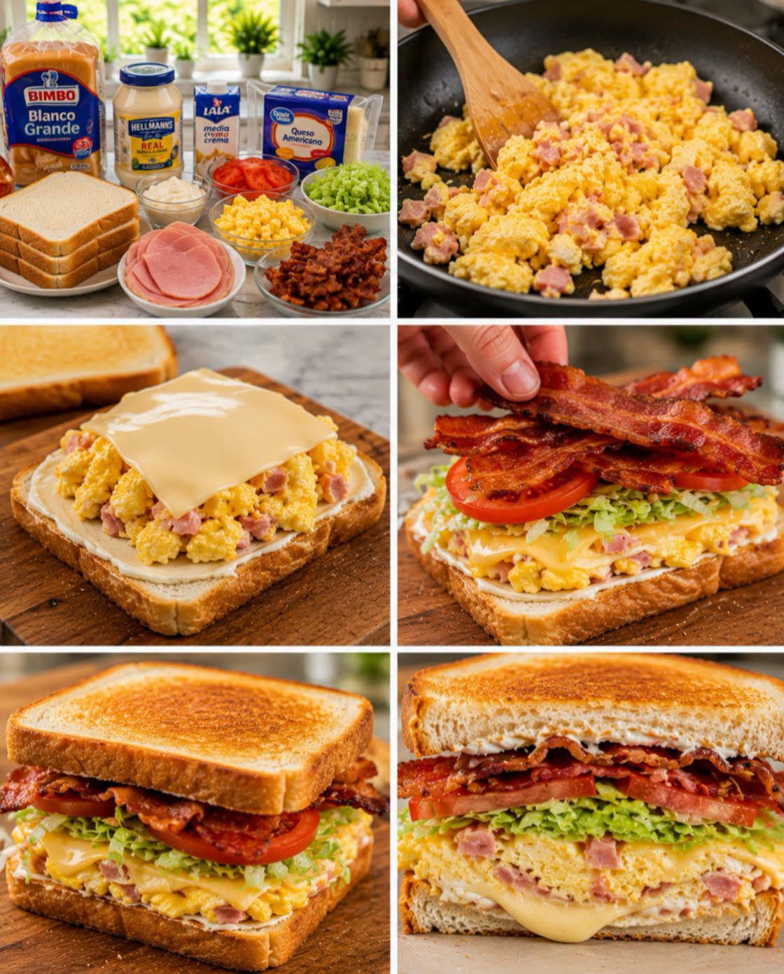 🥪🥓🍳 SÁNDWICH DE DESAYUNO ESPECIAL