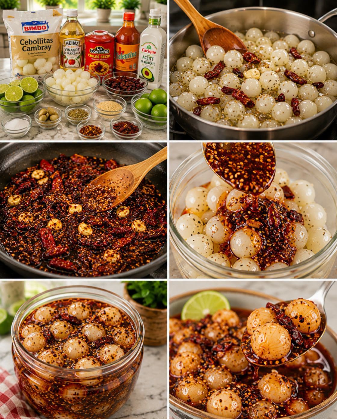🧅🌶️✨ CEBOLLITAS CAMBRAY CON SALSA MACHA