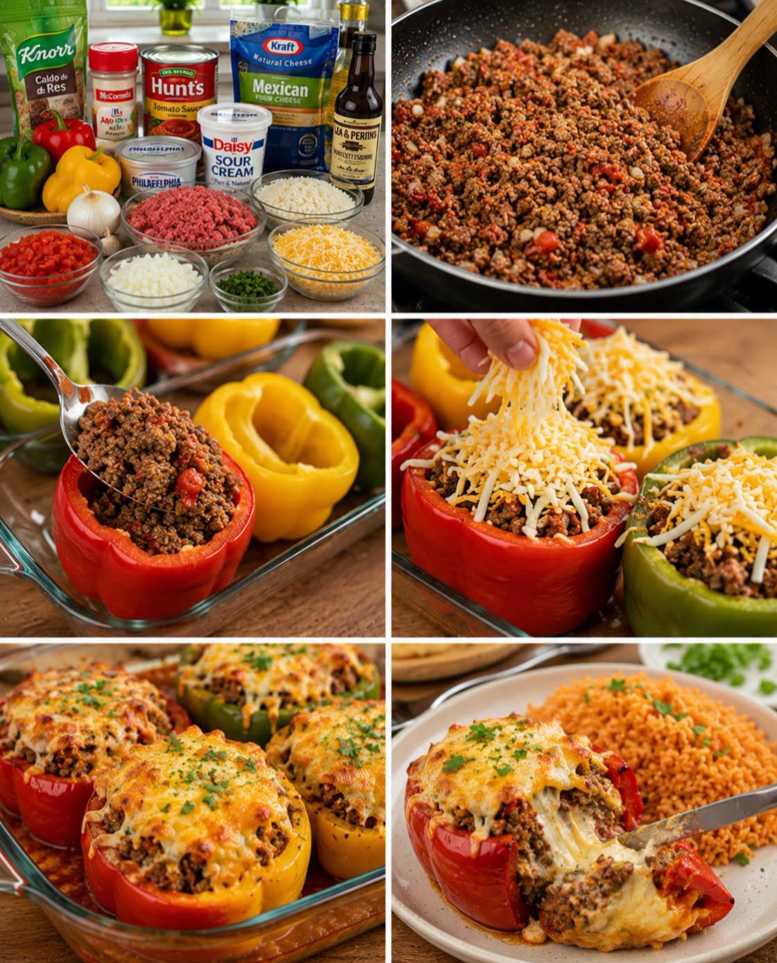🫑🧀🥩 PIMIENTOS RELLENOS DE CARNE Y QUESO 