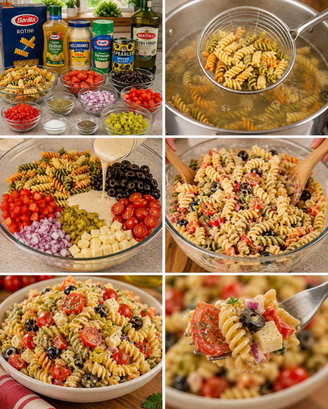 🍝🥗🇮🇹 ENSALADA DE PASTA ITALIANA CLÁSICA