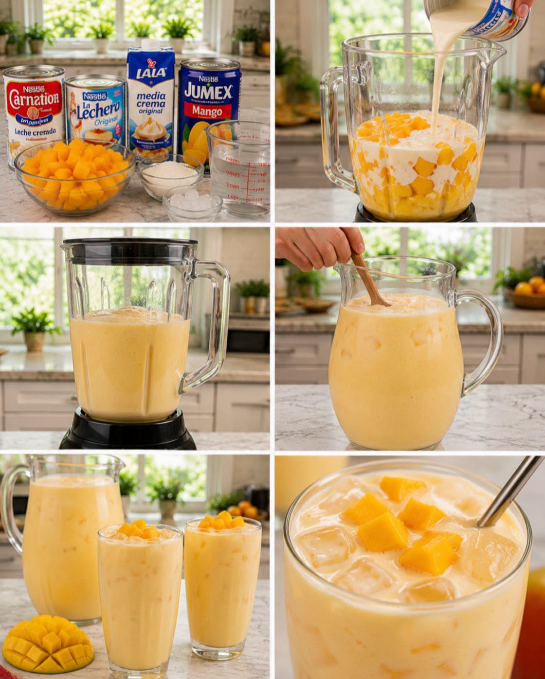 🥭🥛✨ AGUA DE MANGO CREMOSA