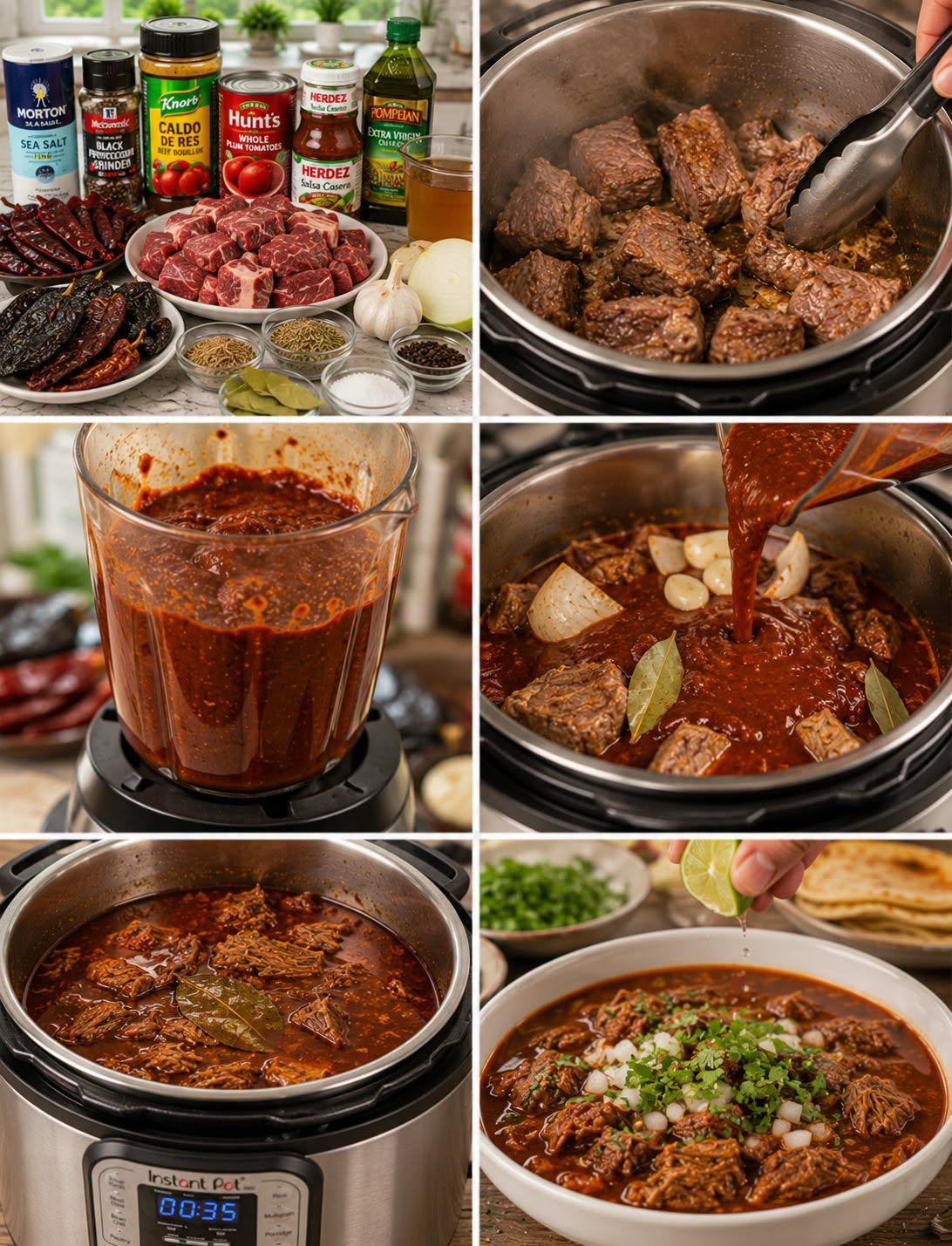 🍲🐄🔥 BIRRIA DE RES EN OLLA EXPRESS