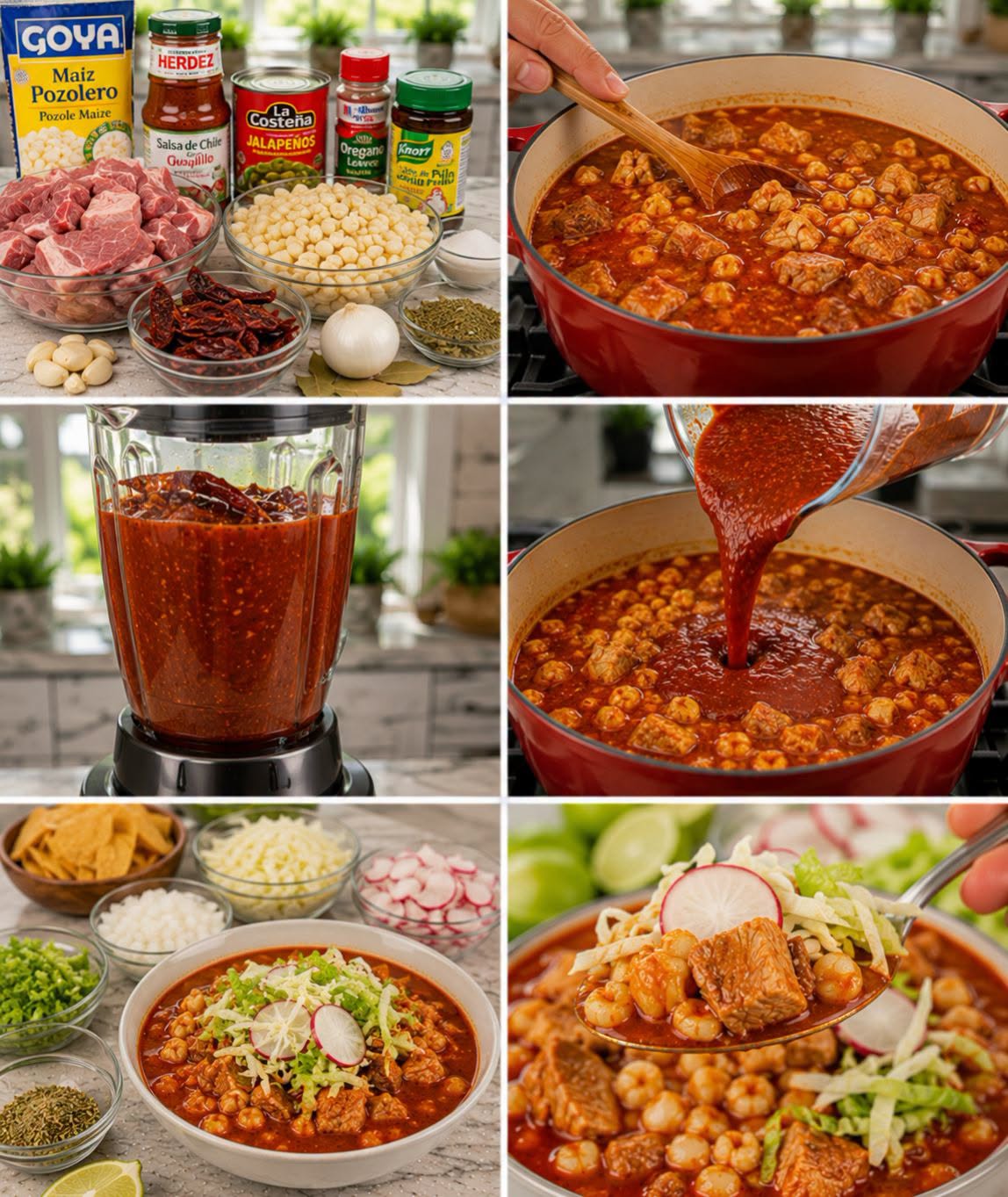 🍲🌶️🐷 POZOLE ROJO DE PUERCO