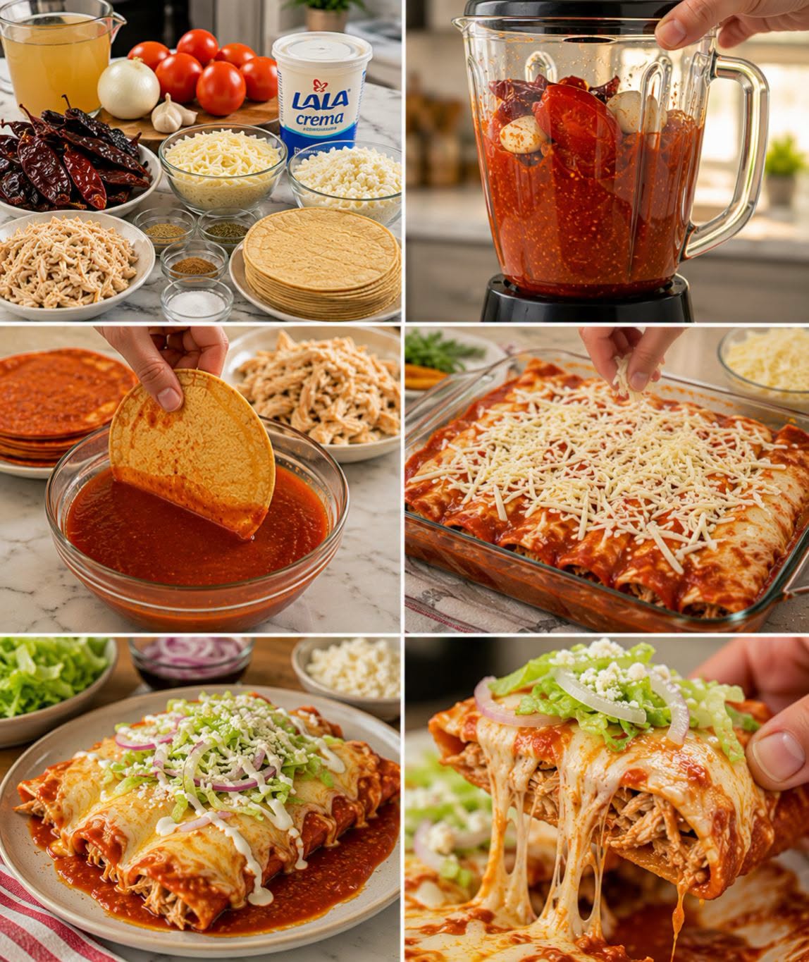 🌮🧀🌶️ ENCHILADAS ROJAS GRATINADAS