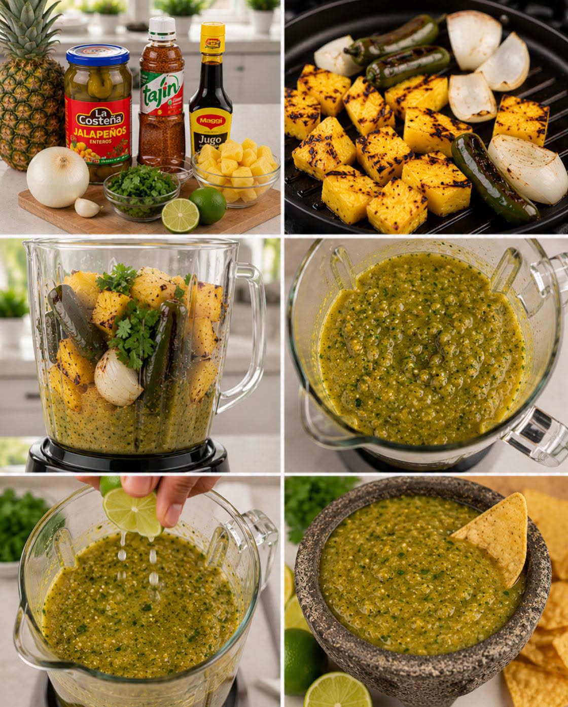🌶️🍍🔥 SALSA DE PIÑA ASADA