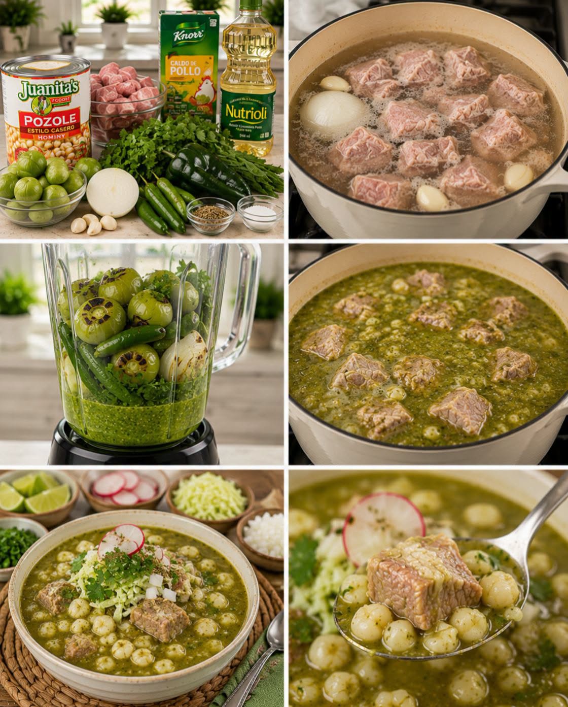 🍲💚🐷✨ POZOLE VERDE DE PUERCO