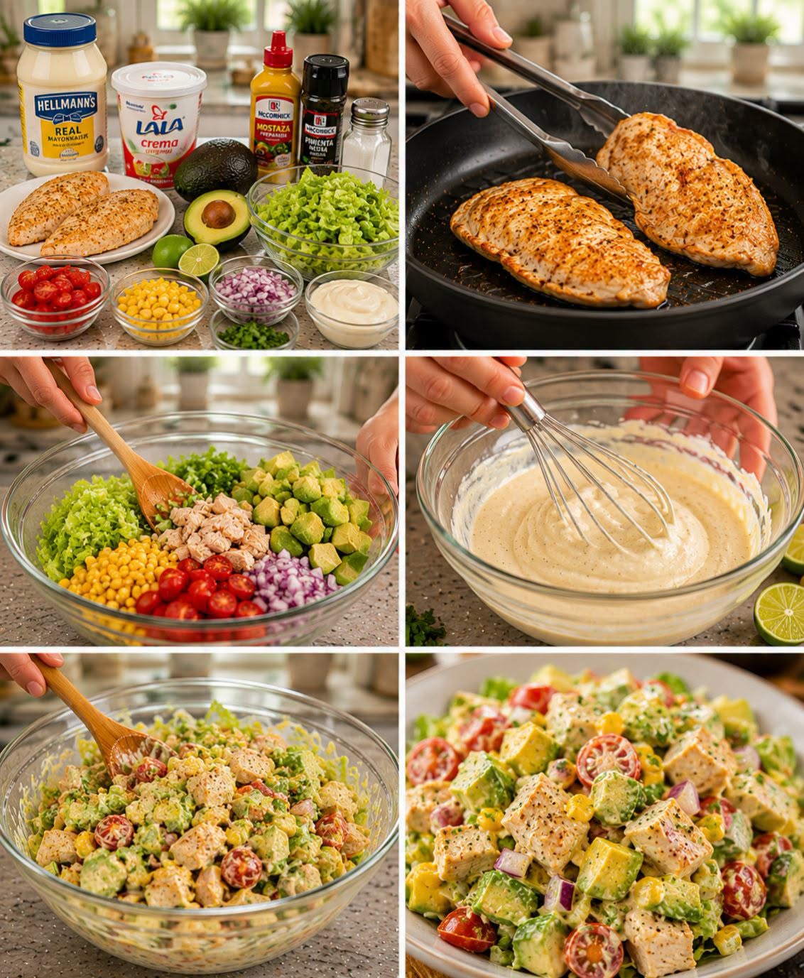 🥗🍗🥑 ENSALADA CREMOSA DE POLLO CON AGUACATE