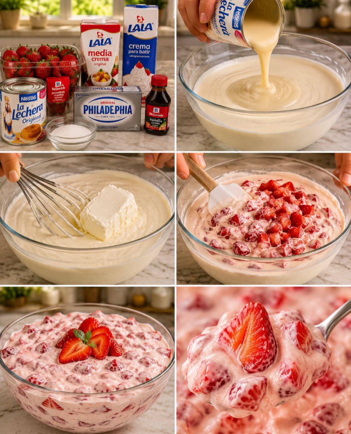 🍓🥛✨ FRESAS CON CREMA ESTILO MICHOACANA