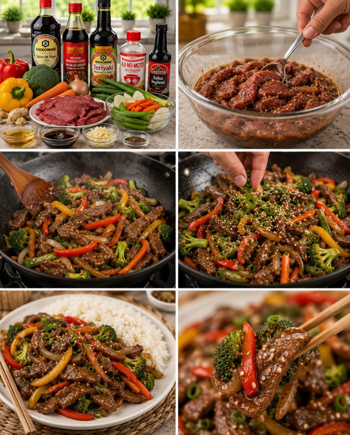 🥩🥦🥕 BISTEC CON VERDURAS ESTILO ORIENTAL