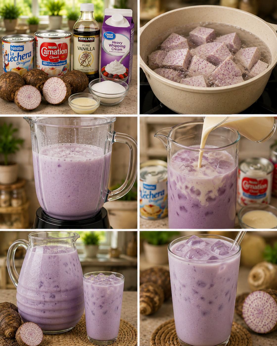 🧋🟣🥛✨ AGUA DE TARO CREMOSA