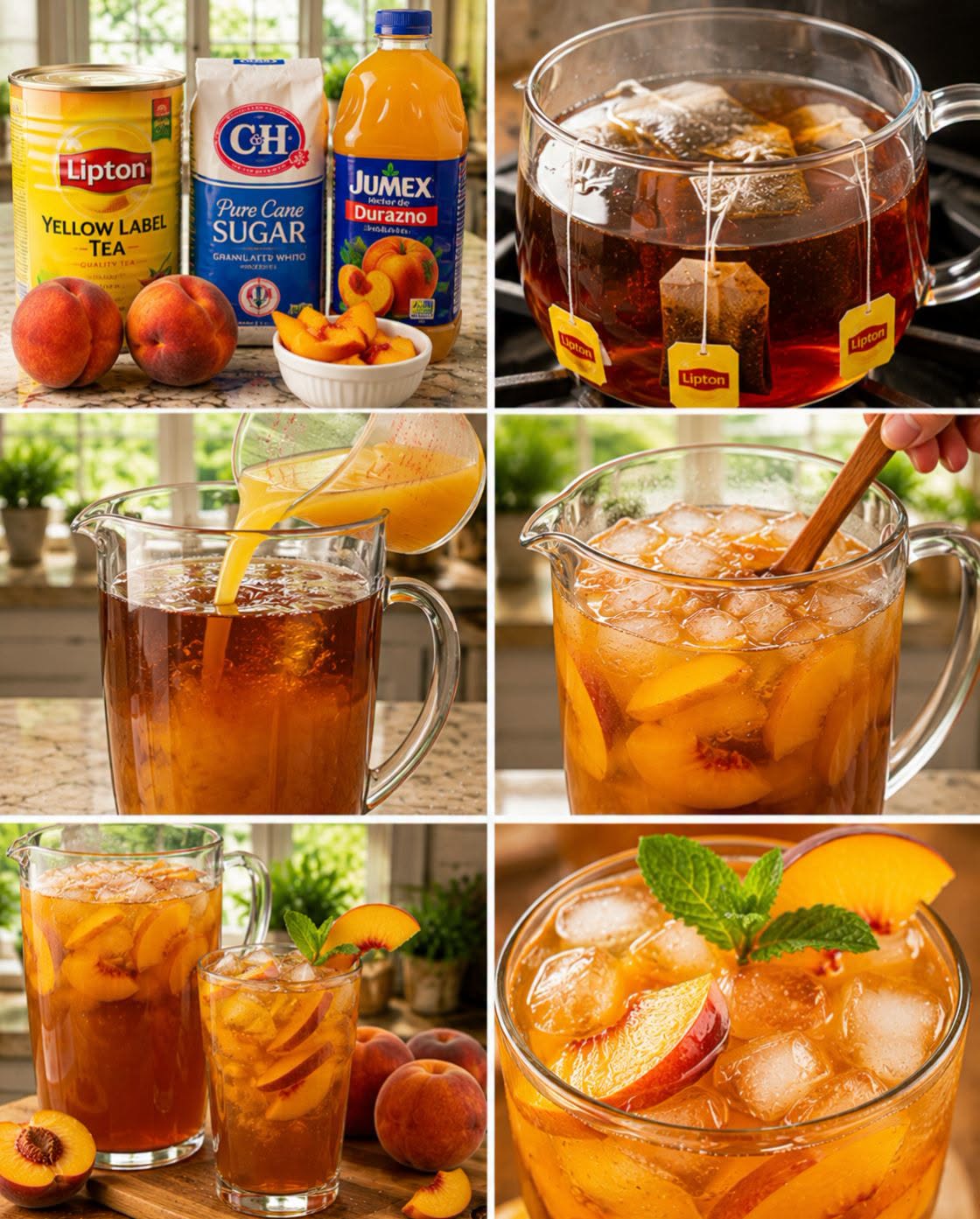 🍑🧊🍹 TÉ HELADO DE DURAZNO CASERO