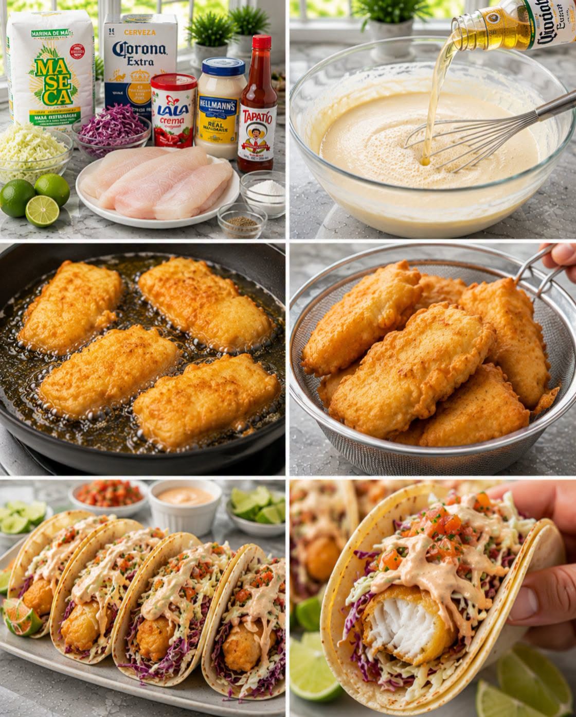 🐟🌮🥬 PESCADO CAPEADO PARA TACOS ESTILO BAJA