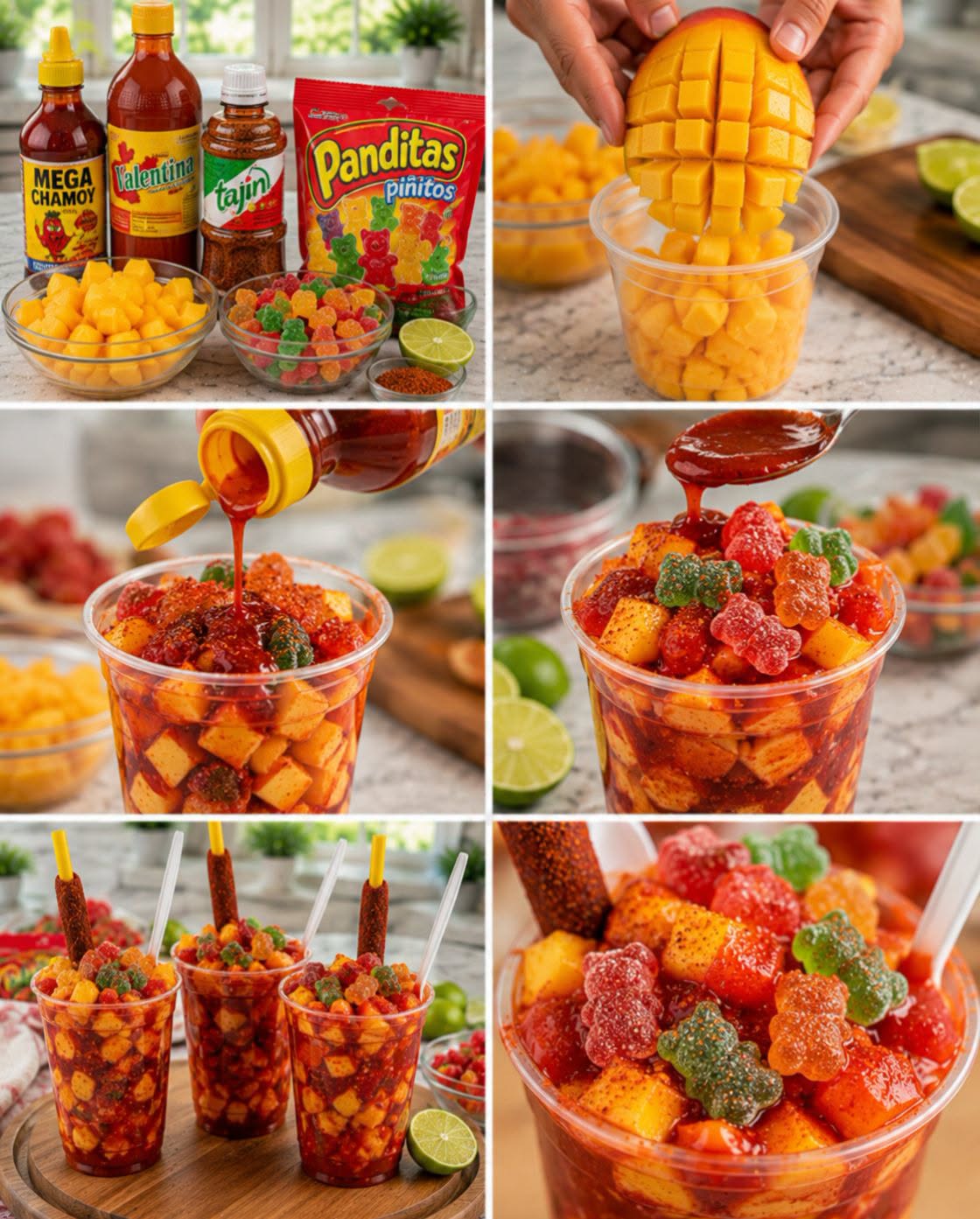 🥭🌶️🍬✨ MANGONEADA CON GOMITAS Y PANDITAS