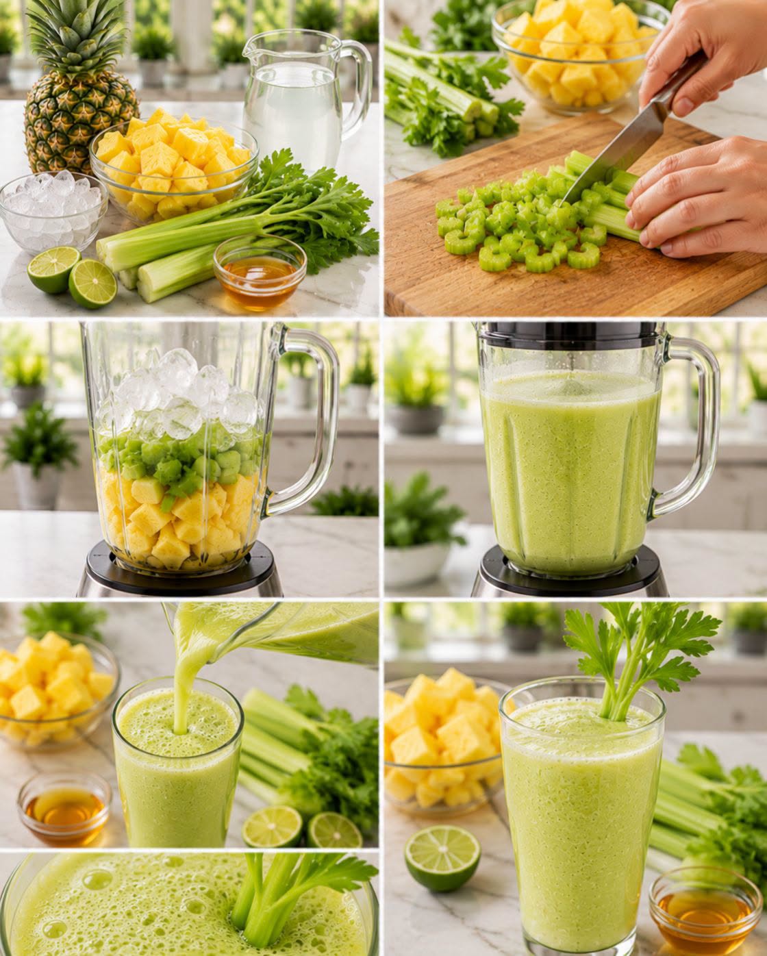 🍍🥬🥤✨ LICUADO DE PIÑA CON APIO