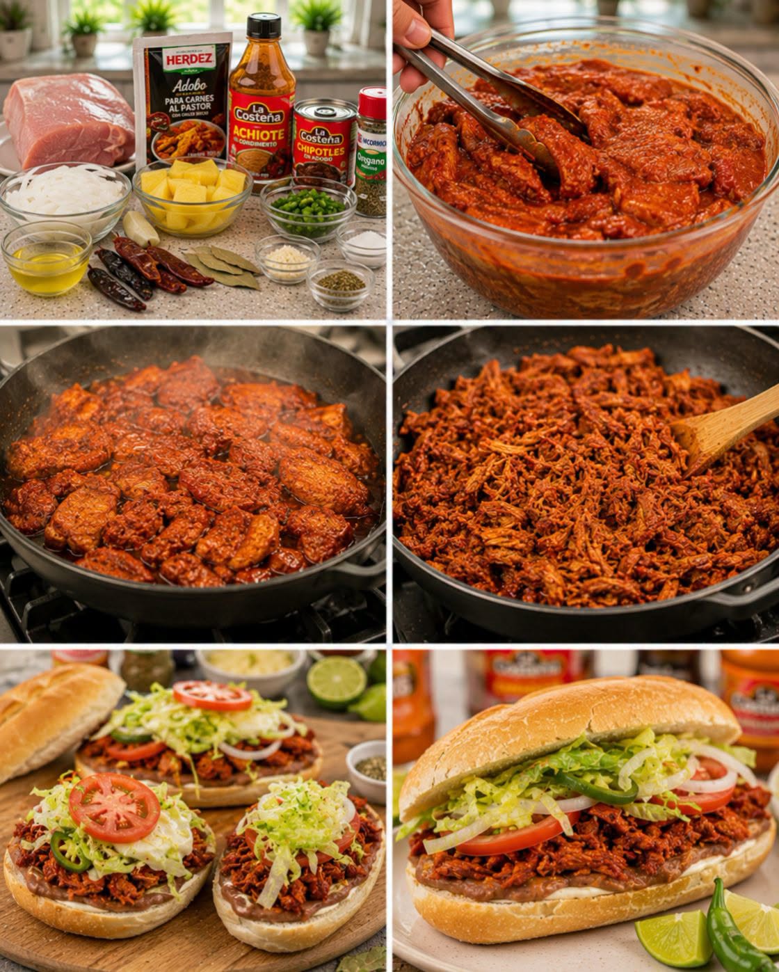 🥪🐖🌶️✨ TORTA DE PIERNA DE PUERCO ADOBADA