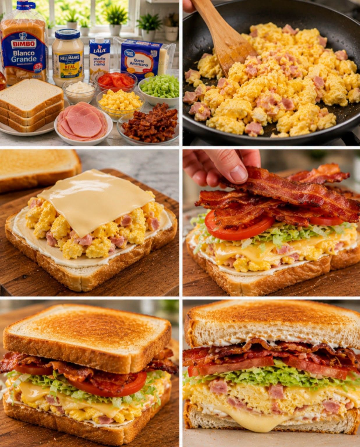 🥪🥓🧀✨ SÁNDWICH DESAYUNO SUPREMO