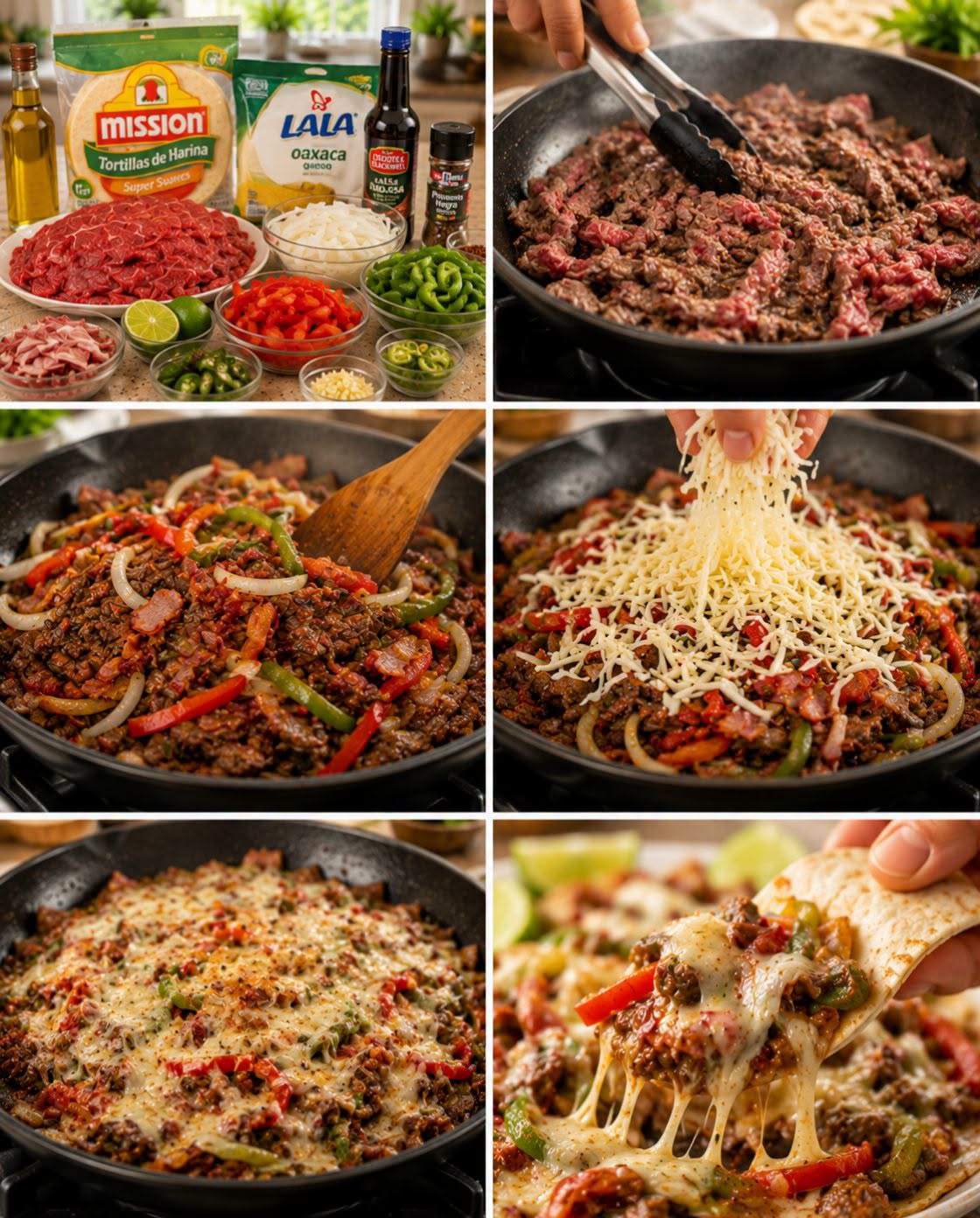 🥩🧀🌶️✨ ALAMBRE DE RES CON QUESO