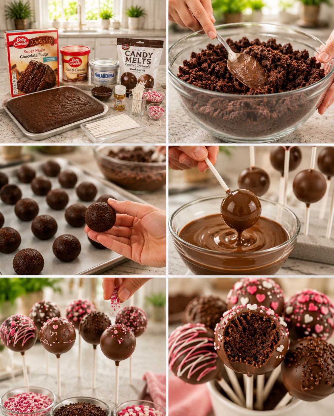 🍫🍭✨ CAKE POPS DE CHOCOLATE