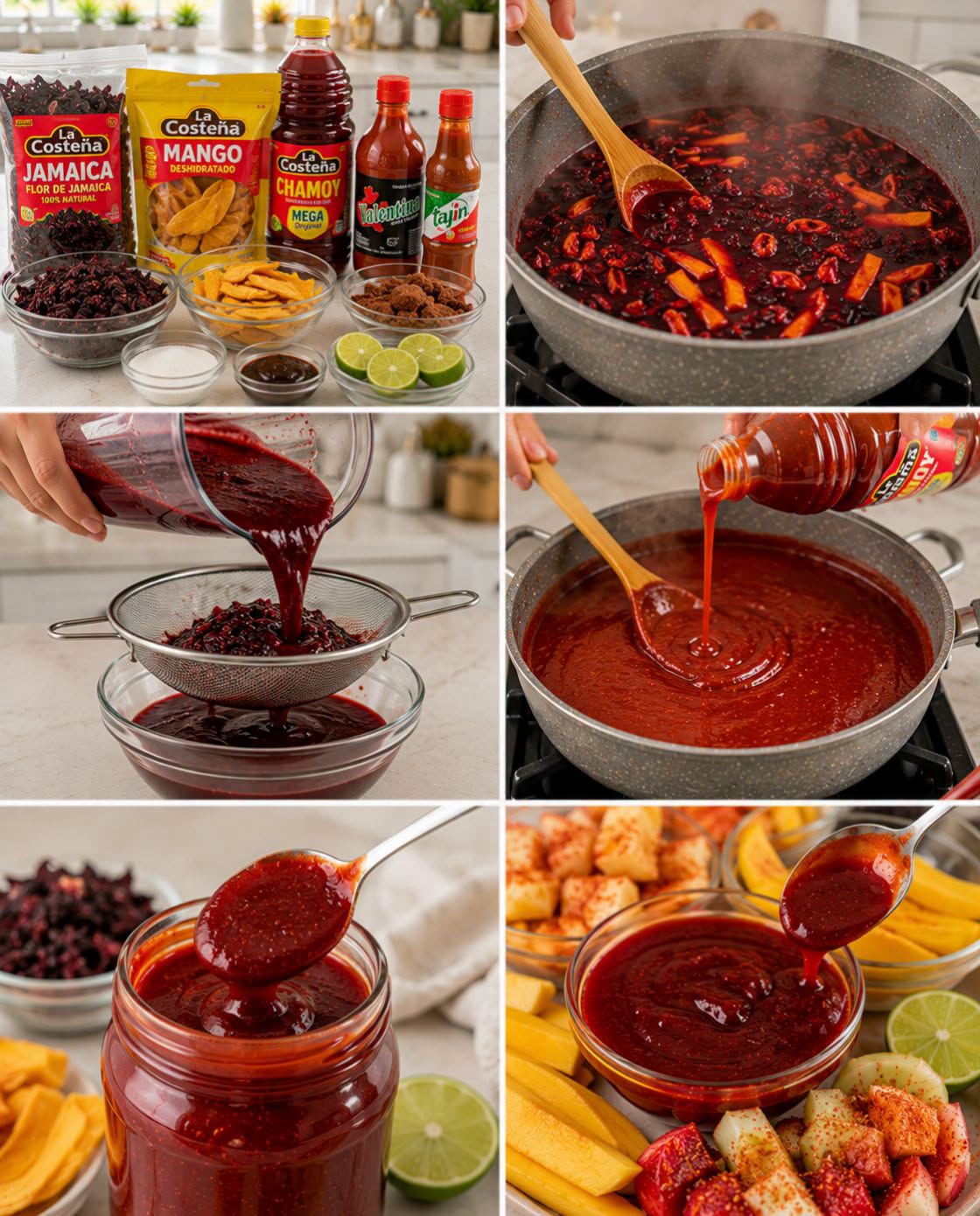 🌺🥭✨ CHAMOY CASERO DE JAMAICA CON MANGO