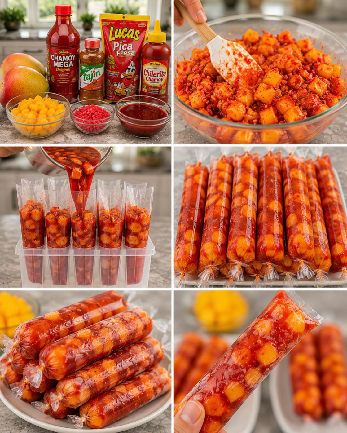 🥭🌶️🍬BOLIS DE MANGO PICA FRUTA CON CHAMOY Y LUCAS