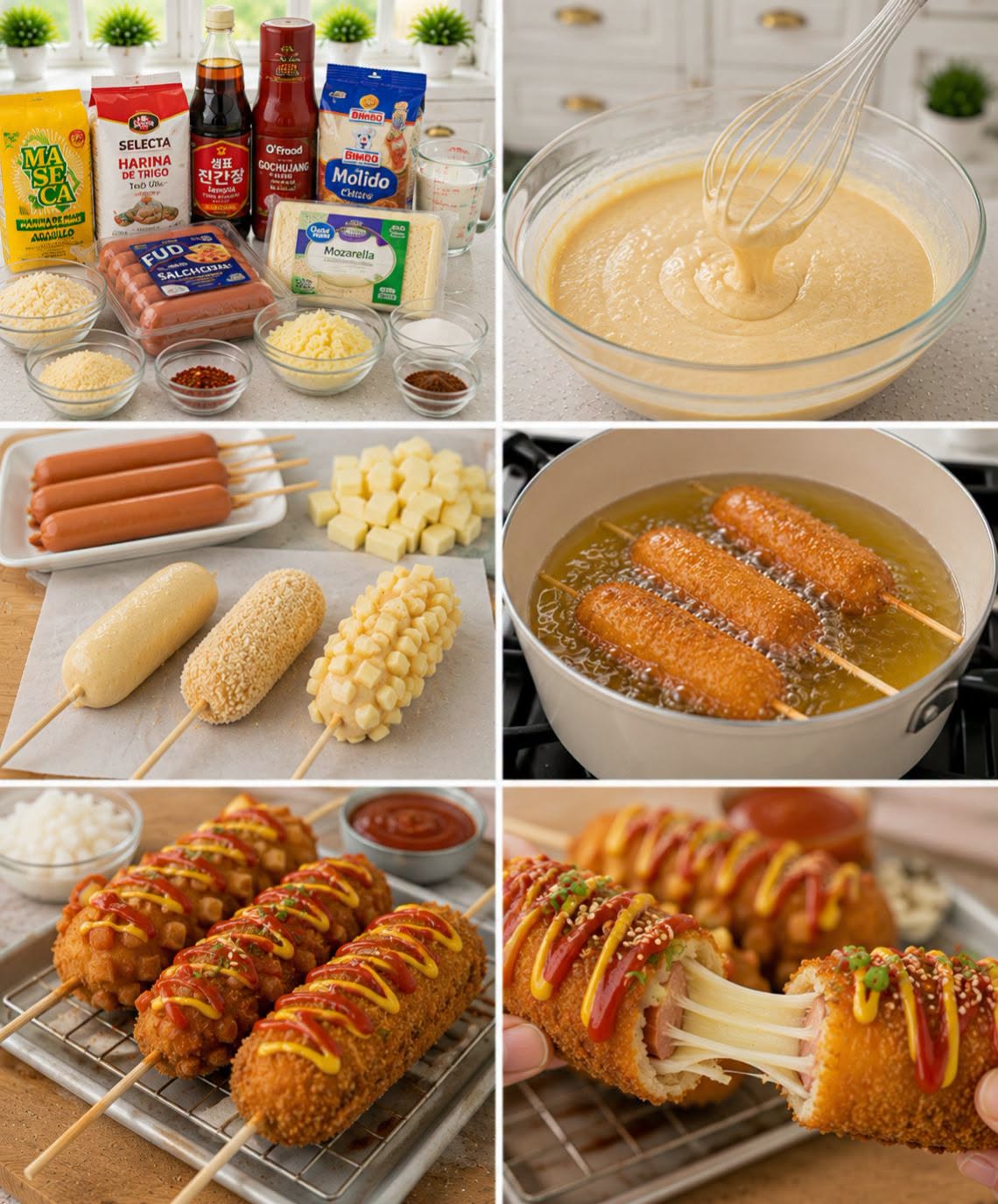 🌭🧀🥔✨ BANDERILLAS COREANAS CASERAS