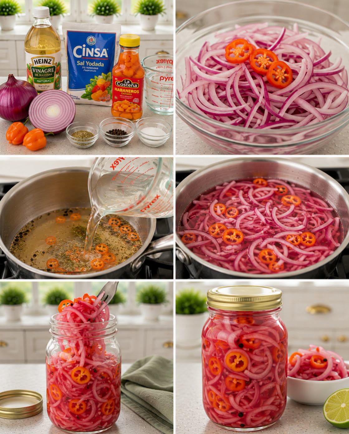 🧅🌶️✨ CEBOLLA MORADA ENCURTIDA CON HABANERO