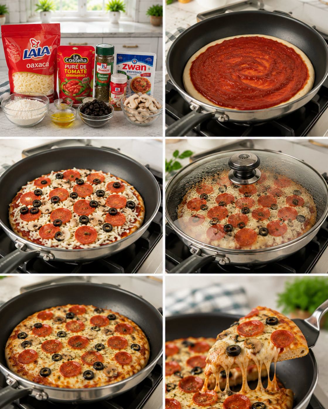 🍕🍳 PIZZA EN SARTÉN 🧀🍅