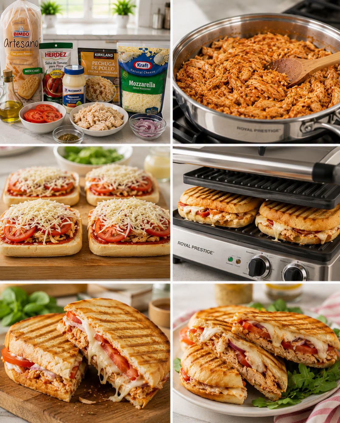 🥪🍗🧀✨ PANINIS DE POLLO
