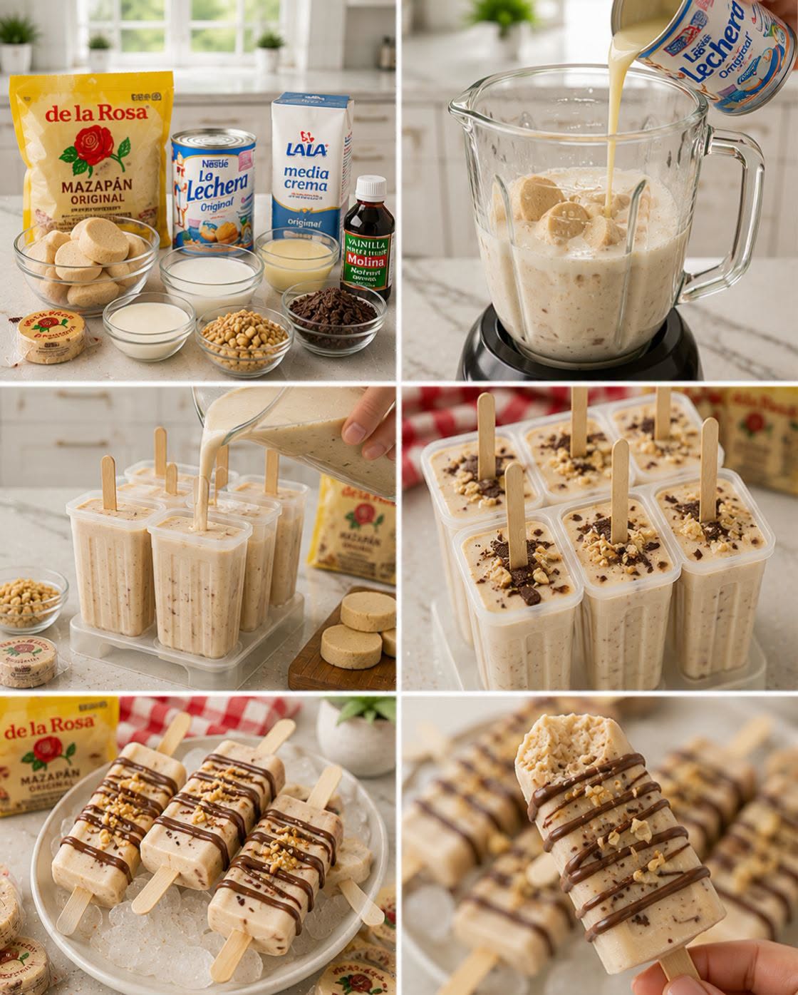 🥜🍦✨ PALETAS GOURMET DE MAZAPÁN