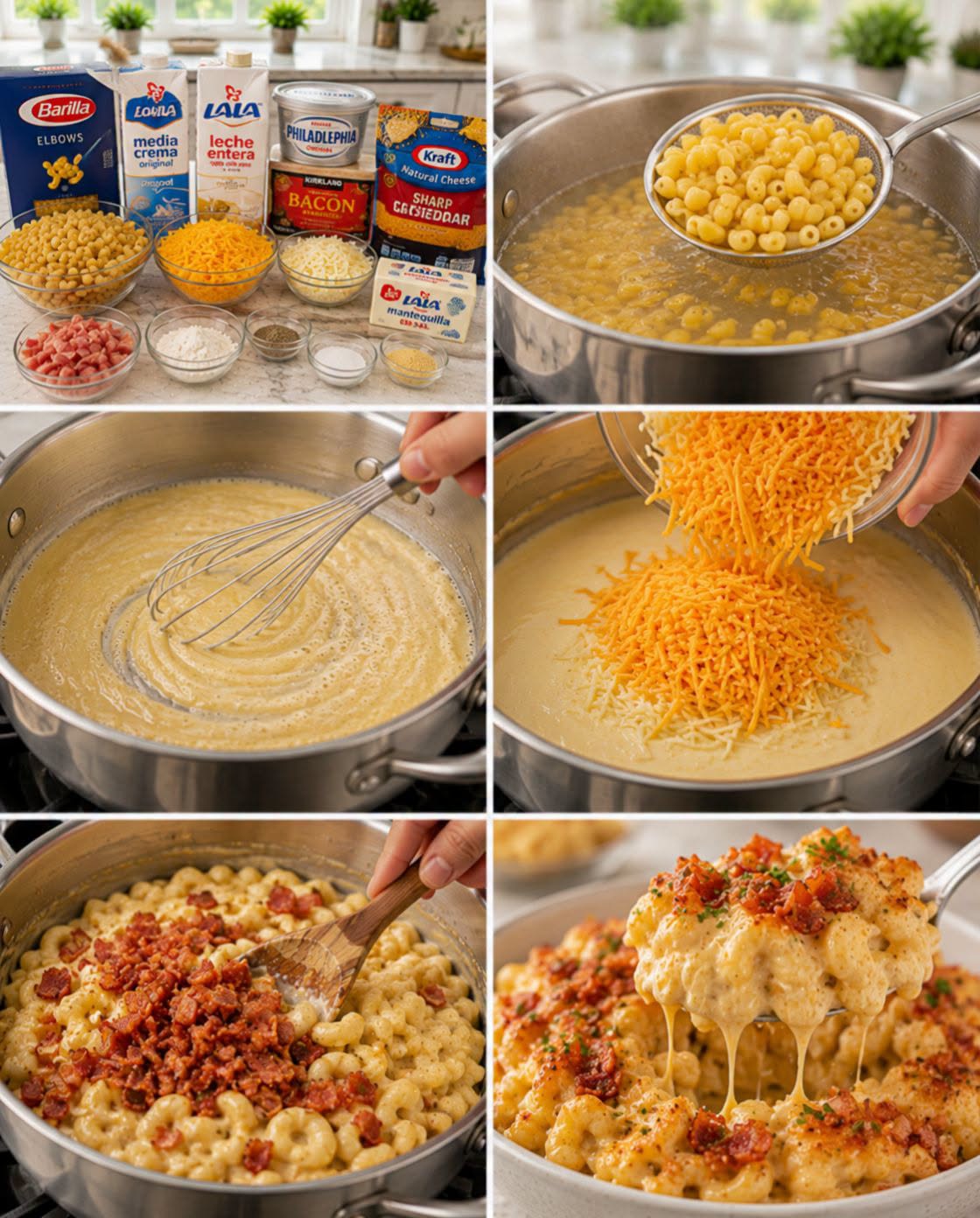 🧀🥓🍝 MAC & CHEESE CON TOCINO