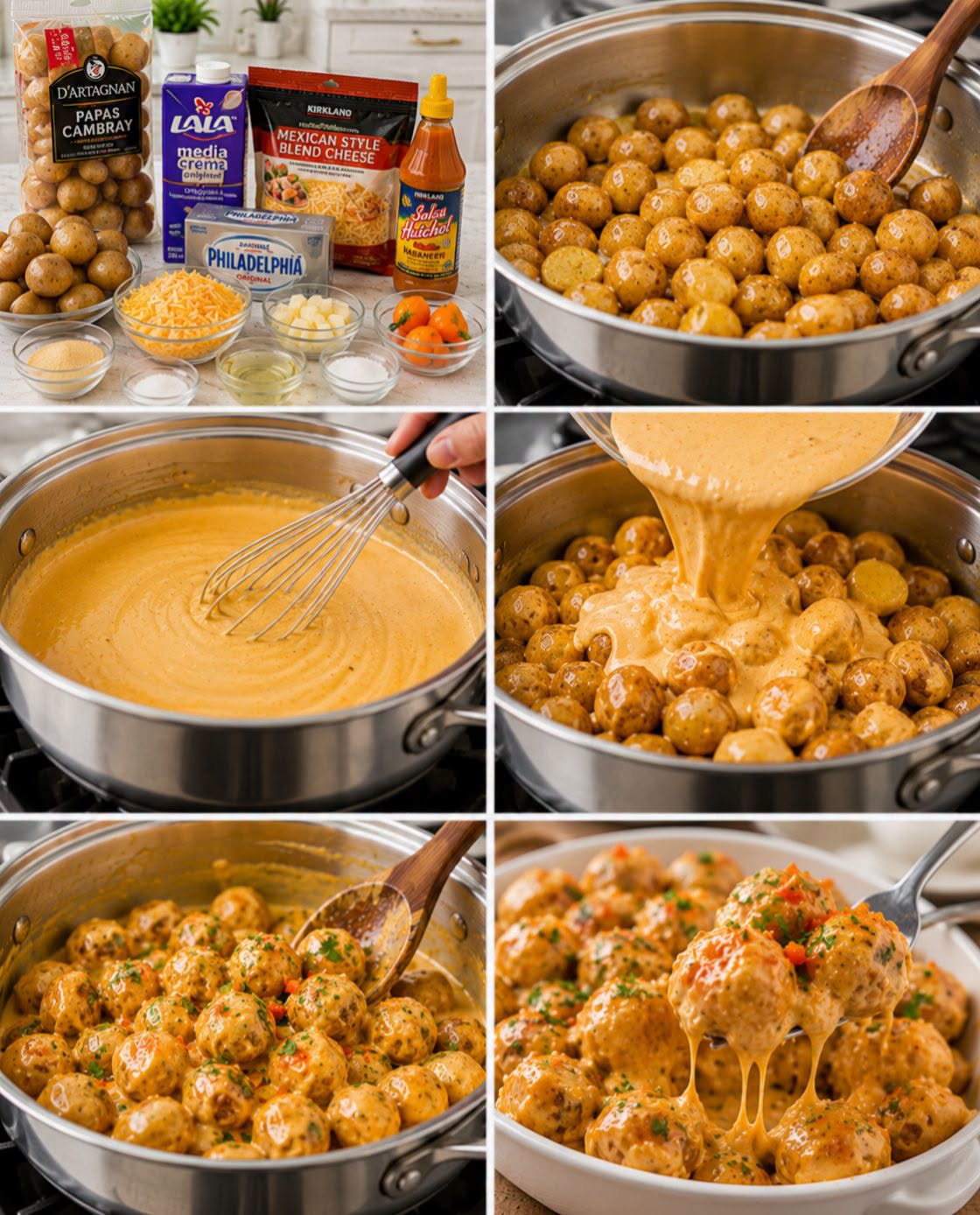 🥔🧀🌶️ PAPAS CAMBRAY BAÑADAS EN SALSA DE QUESO Y HABANERO