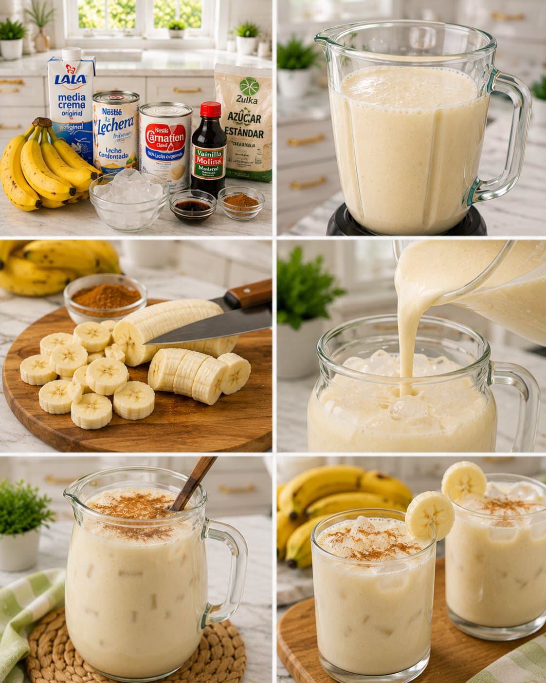 🍌🥛✨ AGUA DE PLÁTANO CREMOSA