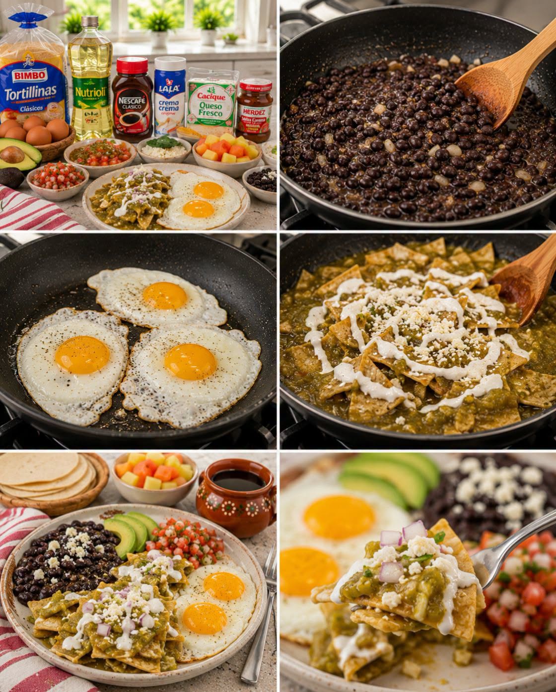 🍳🌮🫘  DESAYUNO MEXICANO COMPLETO