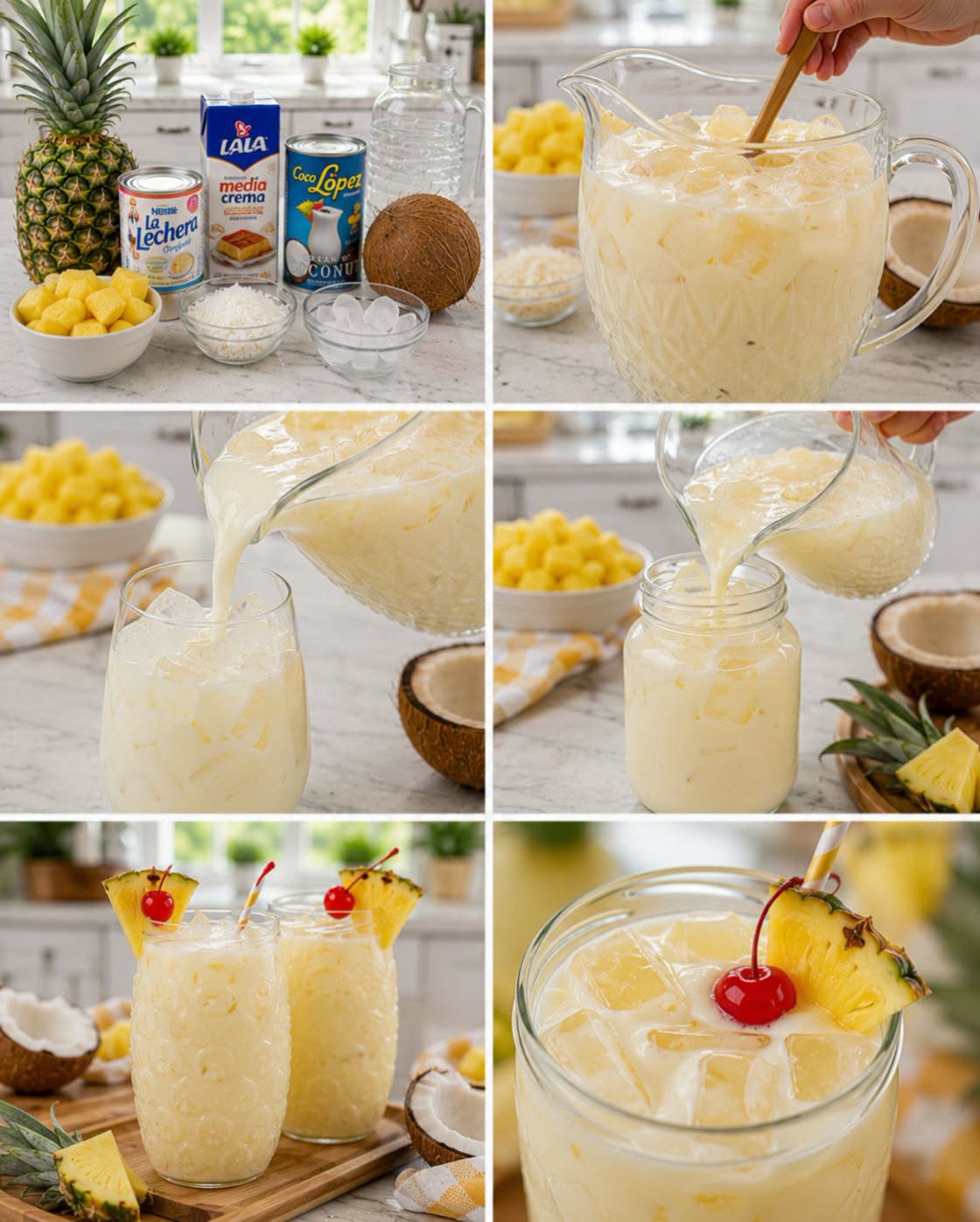 🥥🍍🥤 AGUA DE PIÑA COLADA