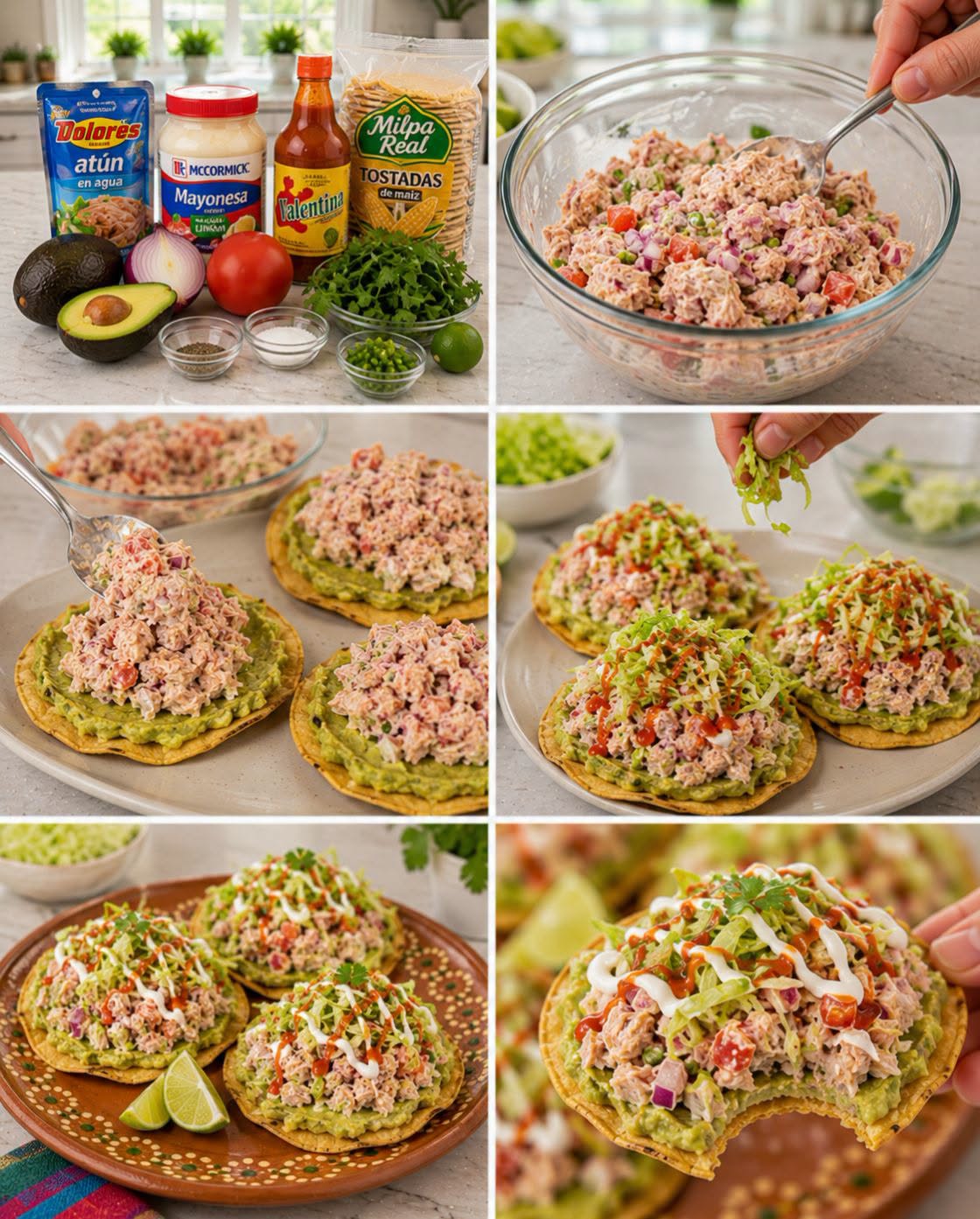 🐟🥑🌮 TOSTADAS DE ATÚN CON AGUACATE