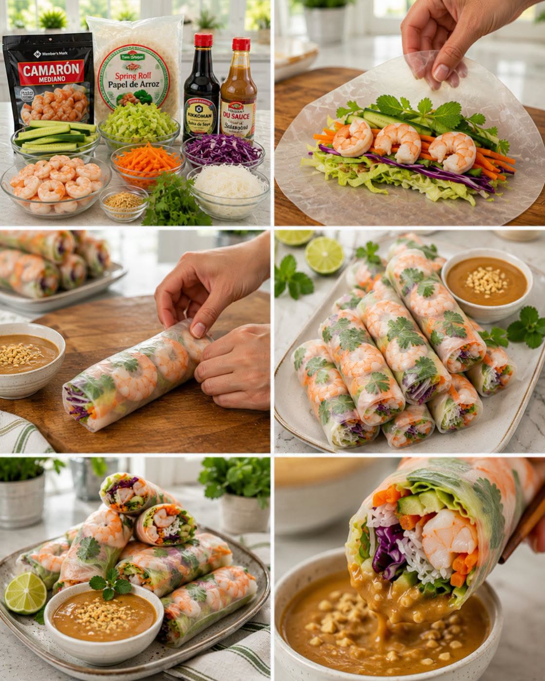🦐🥢🥬 SPRING ROLLS DE CAMARÓN
