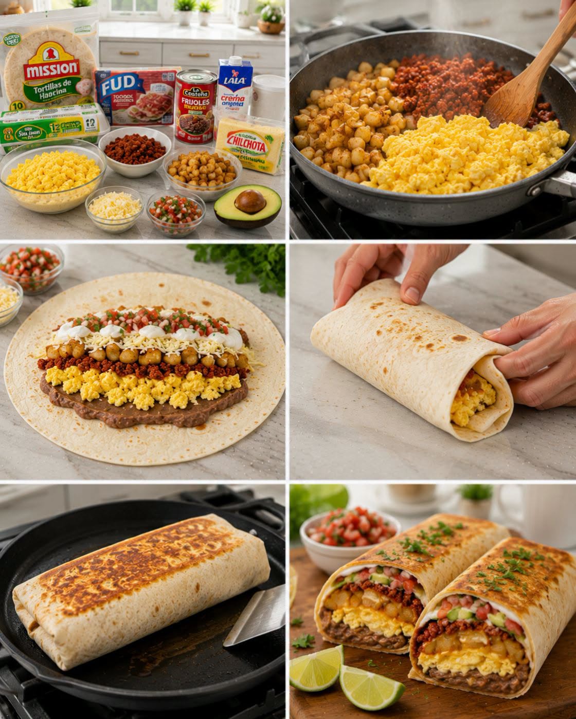 🌯🥓🍳 BURRITO GIGANTE DE DESAYUNO