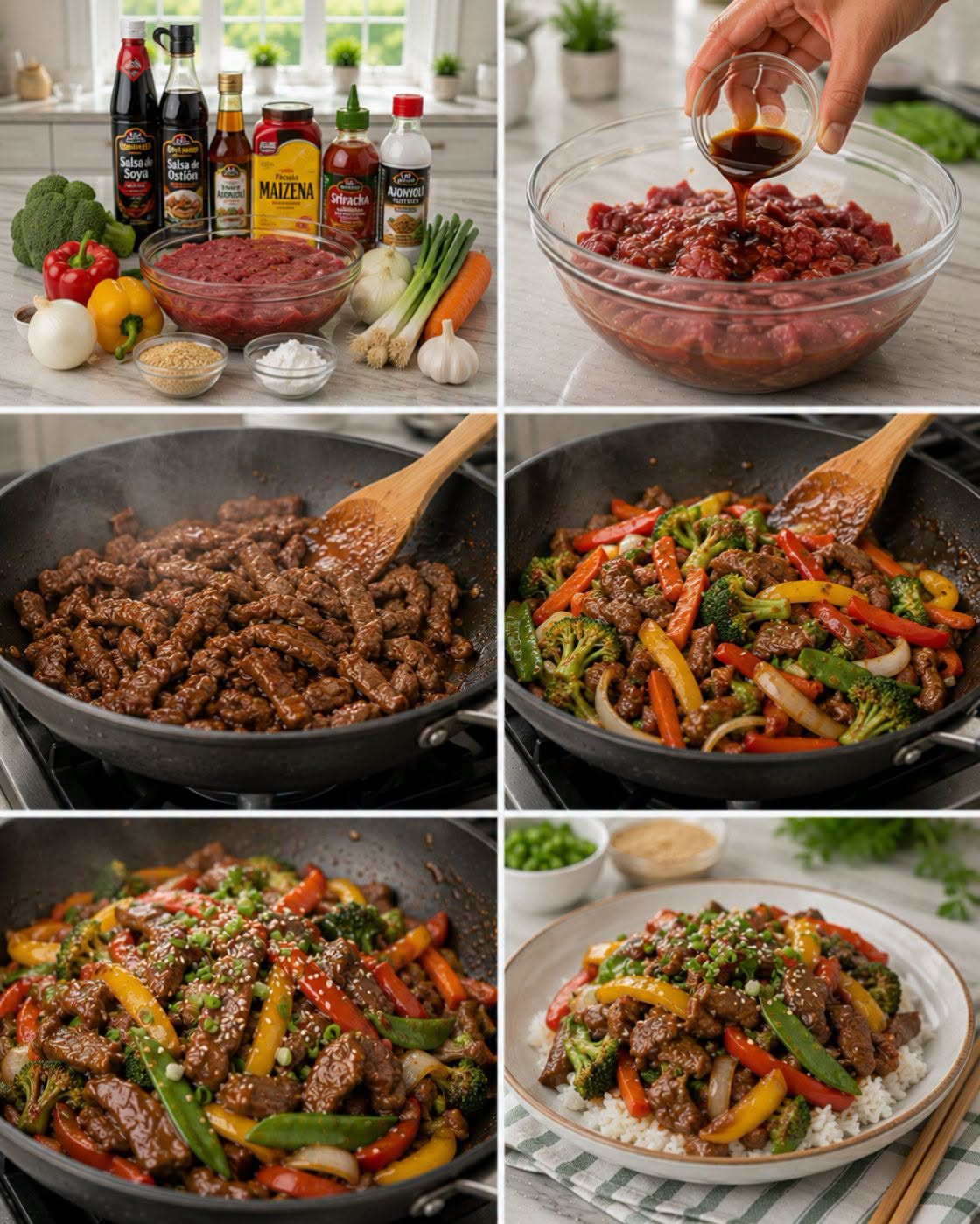 🥩🥦🥕  RES CON VERDURAS ESTILO ORIENTAL