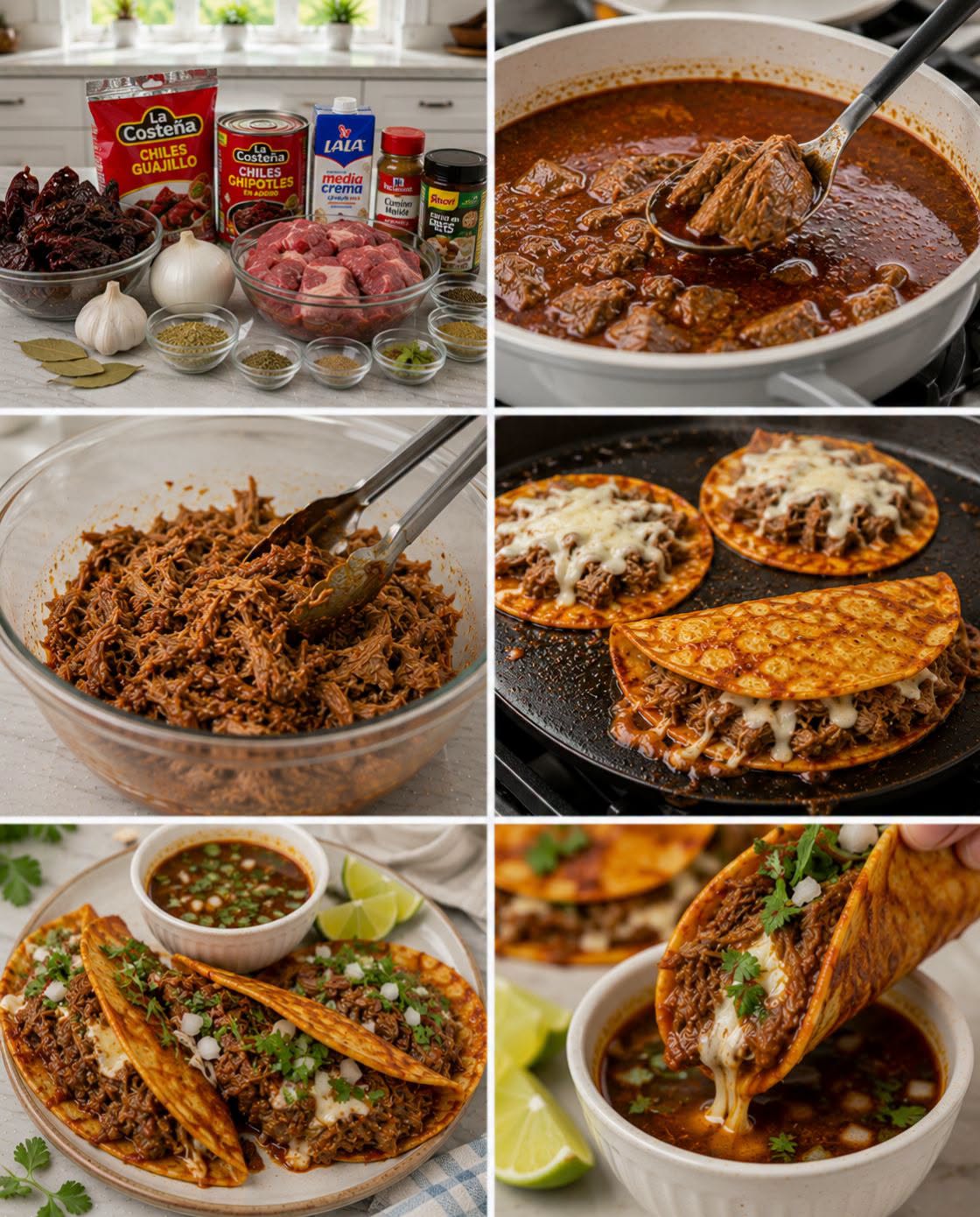 🌮🥩🍲✨ TACOS DE BIRRIA CON CONSOMÉ