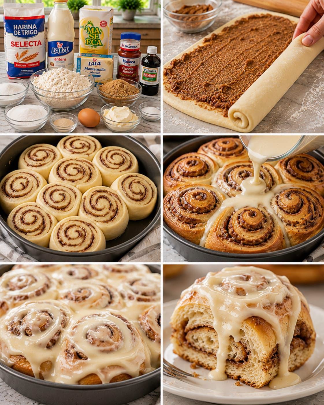 🥐🍥🤍✨ ROLES DE CANELA ESTILO CINNABON