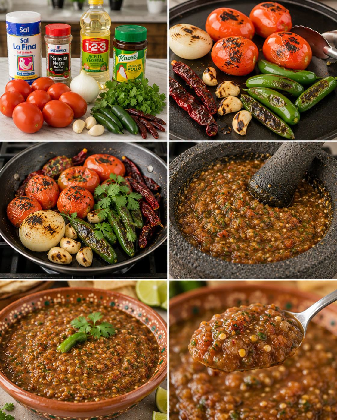 🌶️🔥🧄✨ SALSA TATEMADA