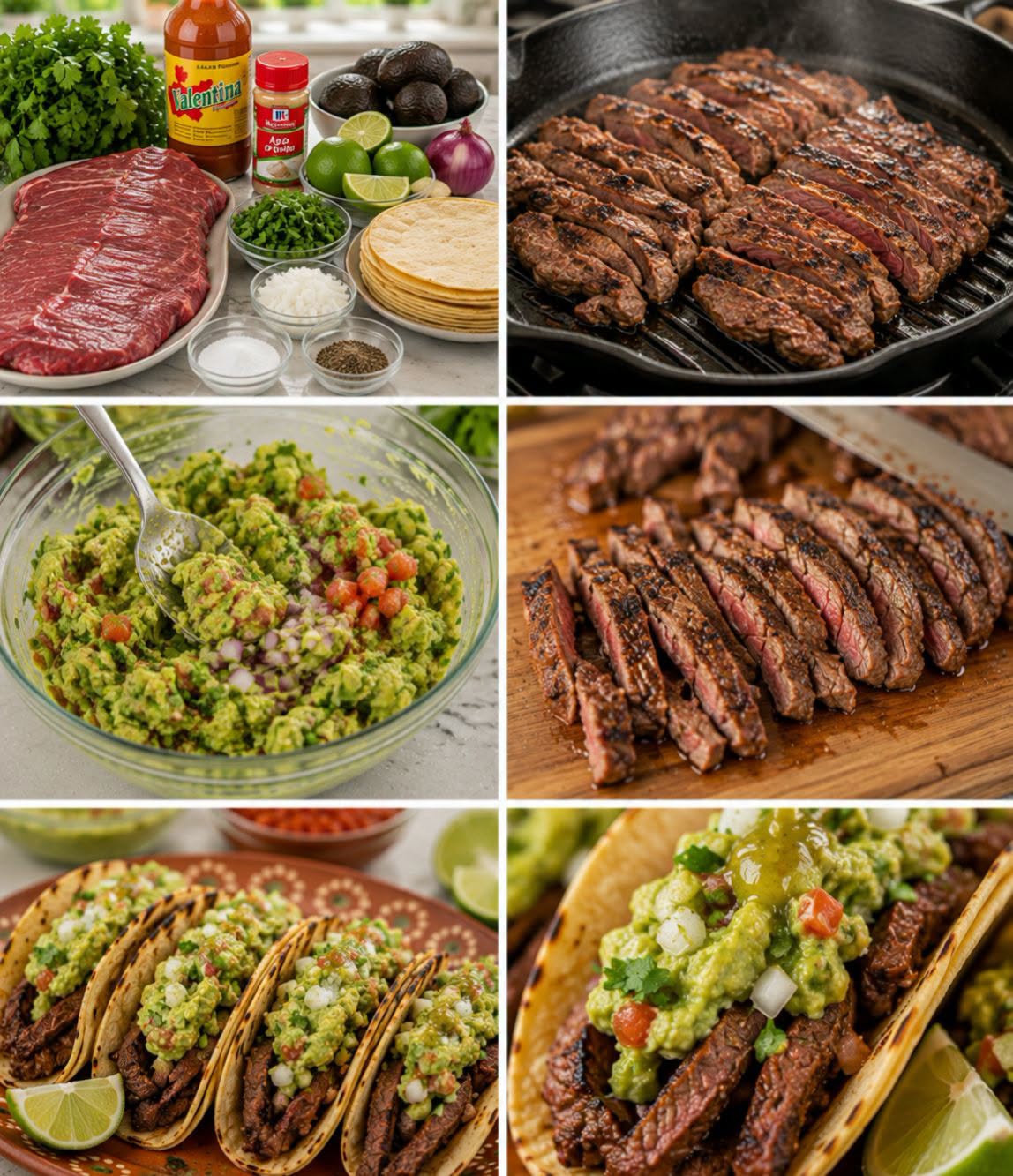 🌮🥩🥑  TACOS DE ARRACHERA CON GUACAMOLE
