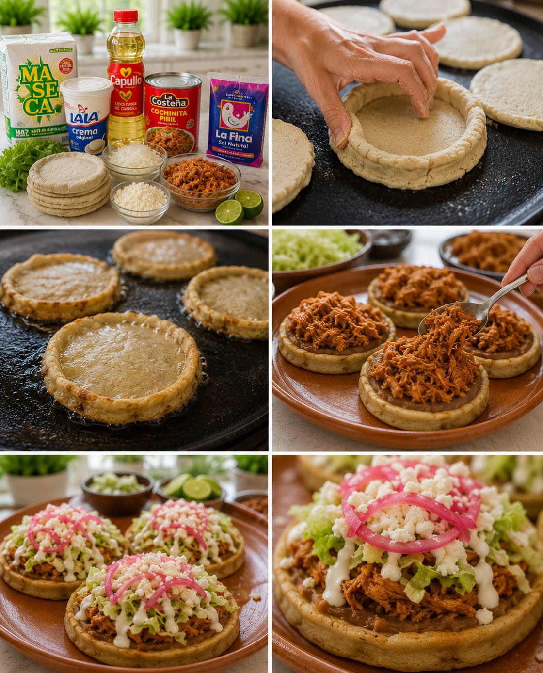 🌮🐖🧅  SOPES DE COCHINITA PIBIL