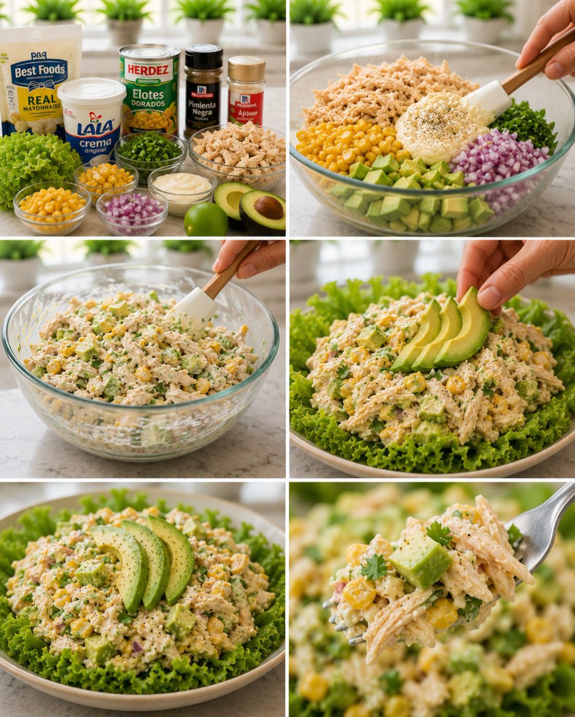 🥗🥑🐔  ENSALADA DE POLLO CON AGUACATE