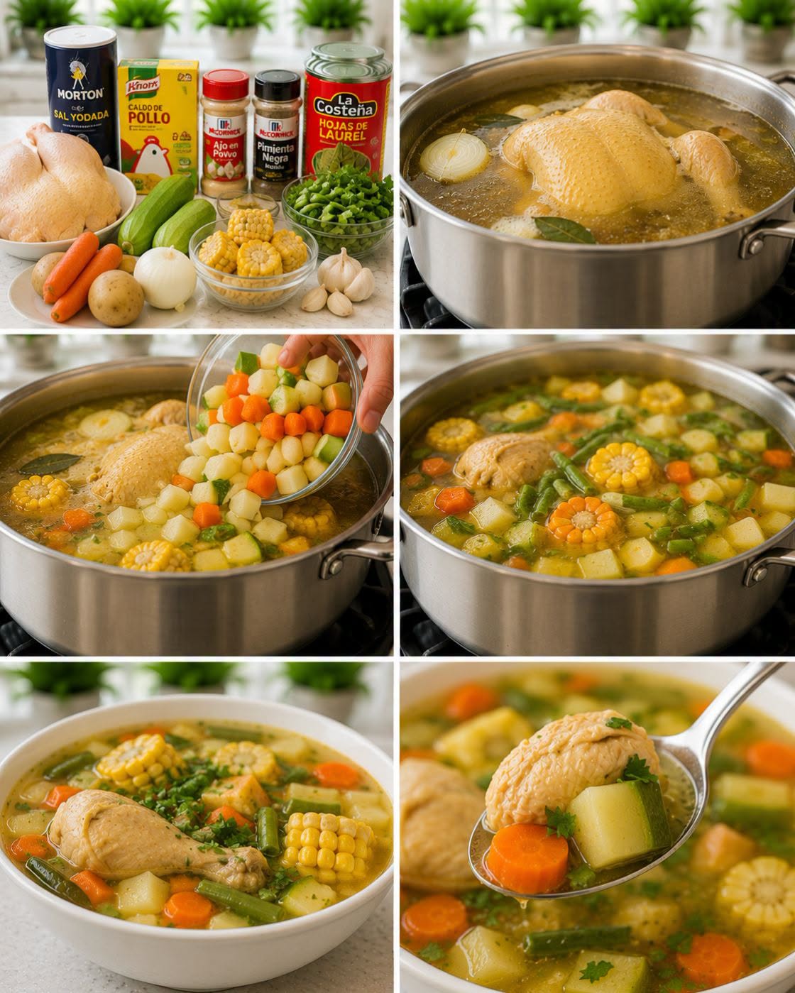 🍲🐔🥕  CALDO DE POLLO CON VERDURAS